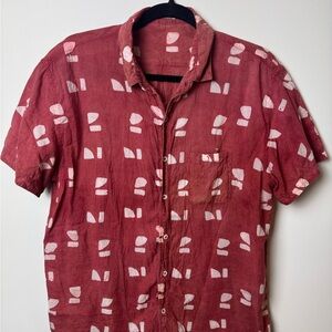 Industry of All Nations natural dye button down shirt
